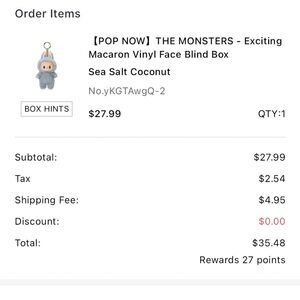 Authentic Labubu Blind Box - Sea Salt Coconut